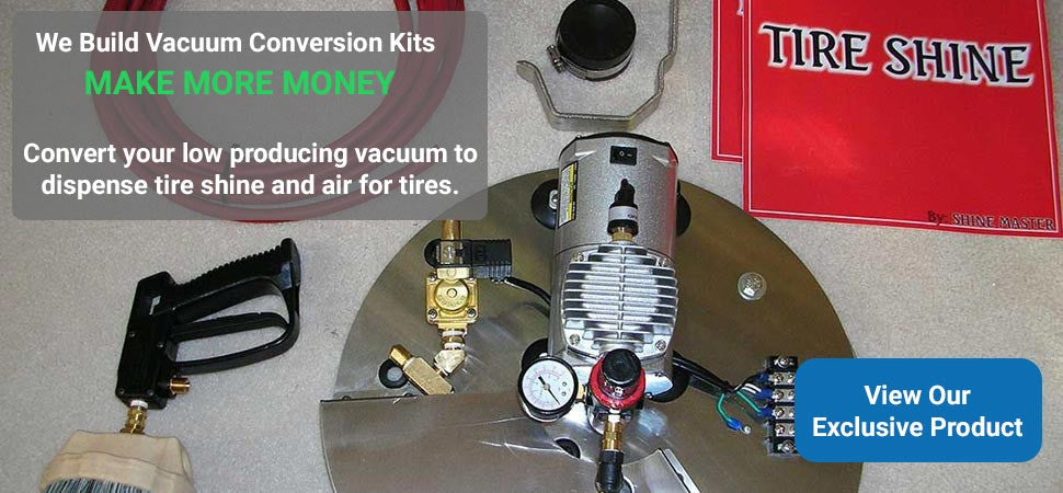 Car Wash Vacuum to Tire Shine Conversion Kit